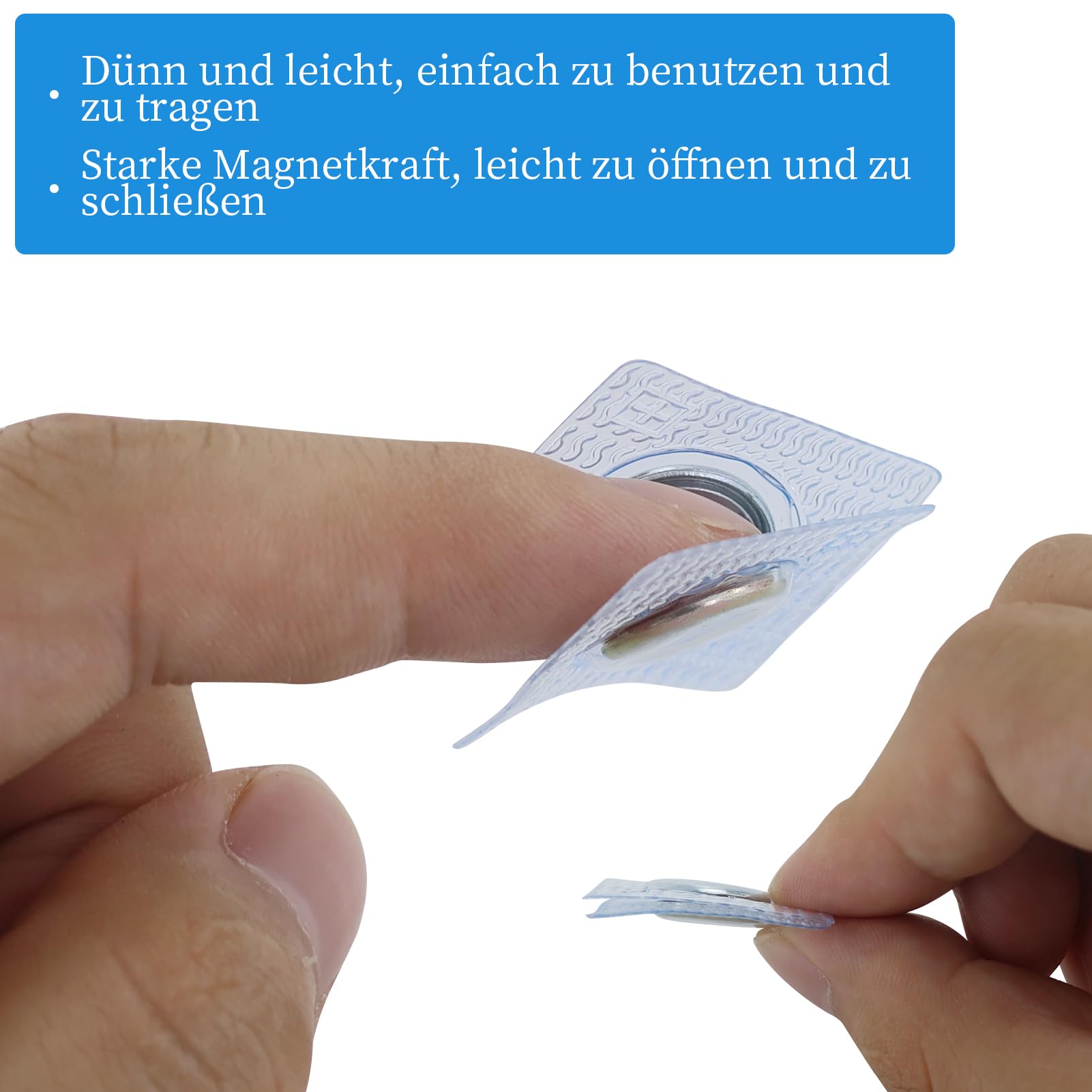 22 Stück Magnetknöpfe Zum Einnähen - Unsichtbare Magnetverschlüsse Gold/Silber