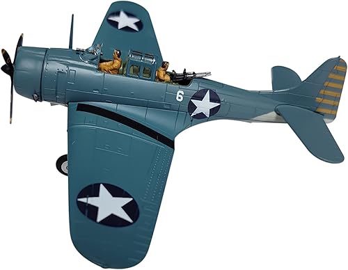 Miniatura 5 de 172 Aleación SBD Dauntless Dive Bomber Modelo Avión Modelo Simulación Aviación Ciencia Exposición Modelo Colección