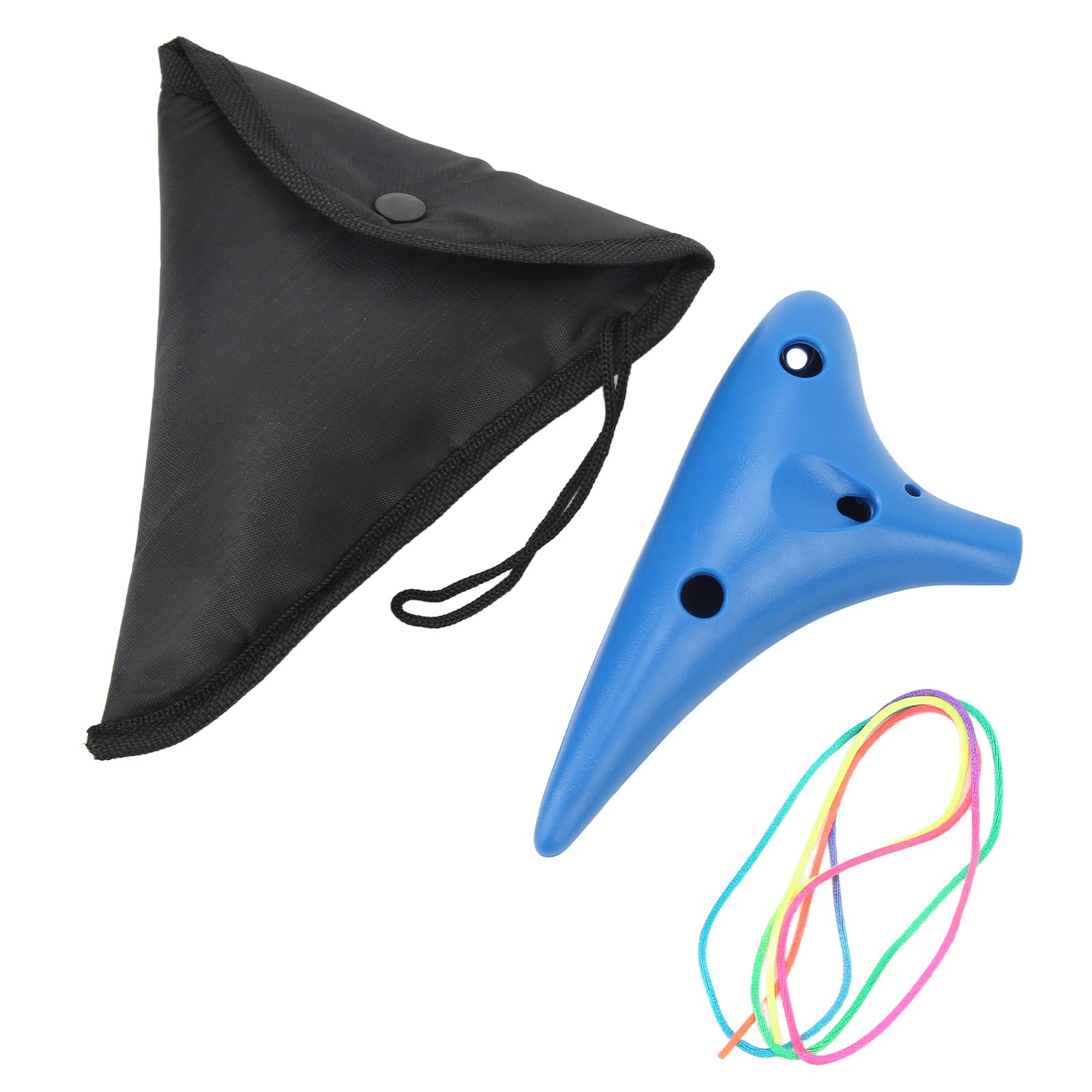 Ocarina Instrument, Ocarina Plastikowy Niebieski Łatwe Odtwarzanie w Domu