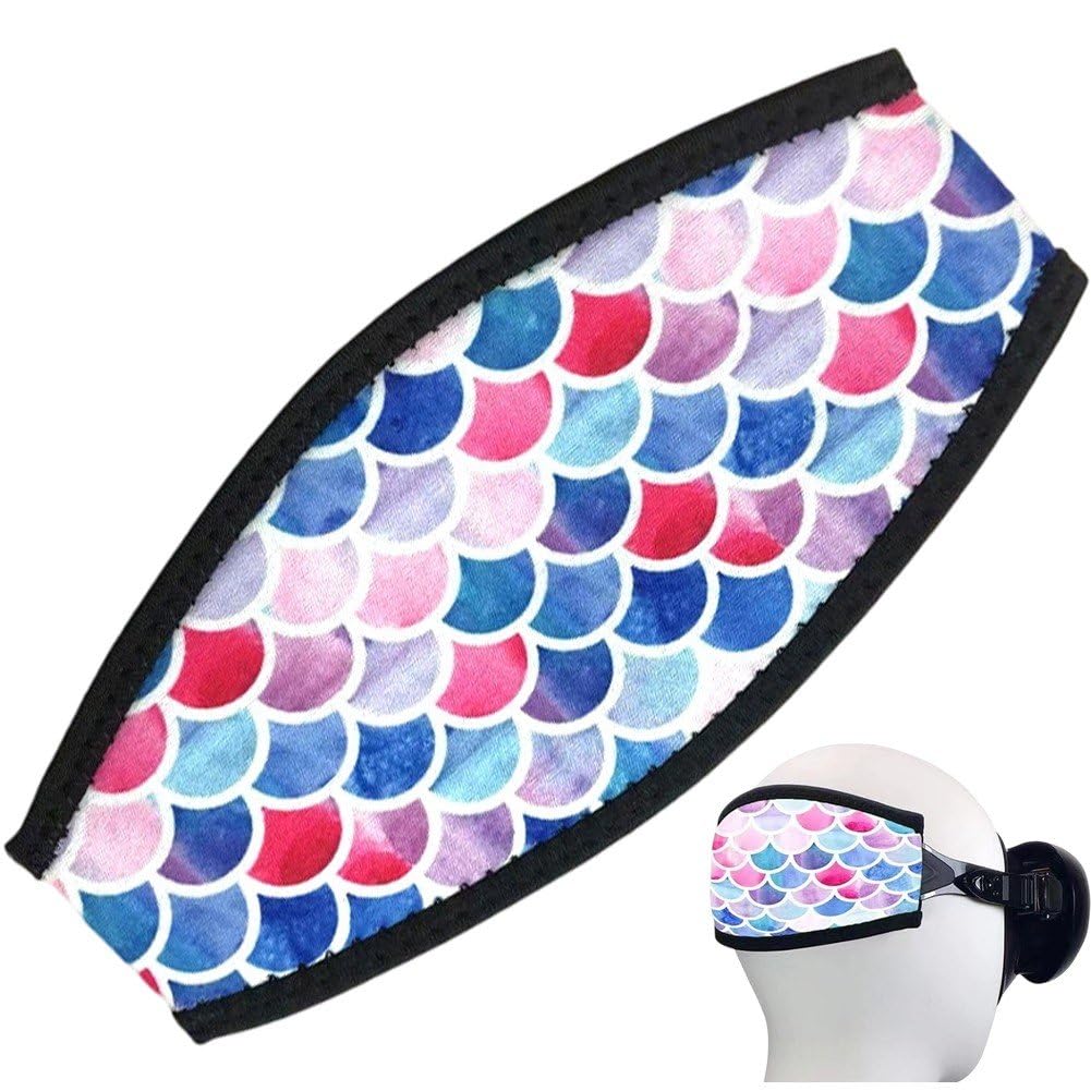 Lpitoy Neoprene Mask Strap Cover for Diving Snorkel, Non Slip Hair Protector Wrap, Comfortable Padding for Swim Mask, Fit for Men Women Water Sports