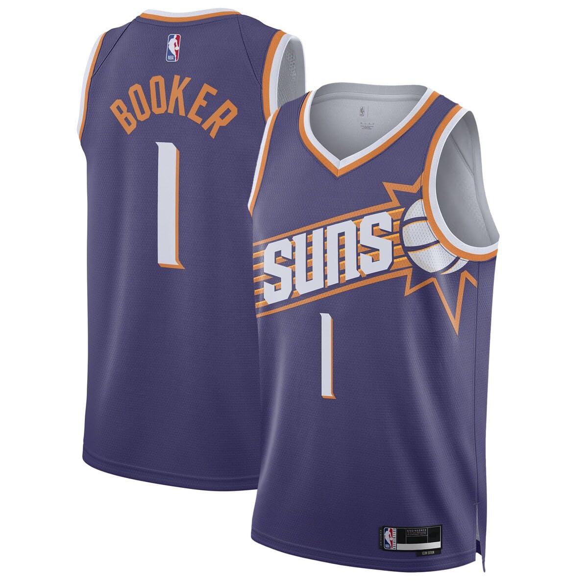 Devin Booker Phoenix Suns NBA Kids Youth 8-20 Purple Icon Edition Swingman Jersey