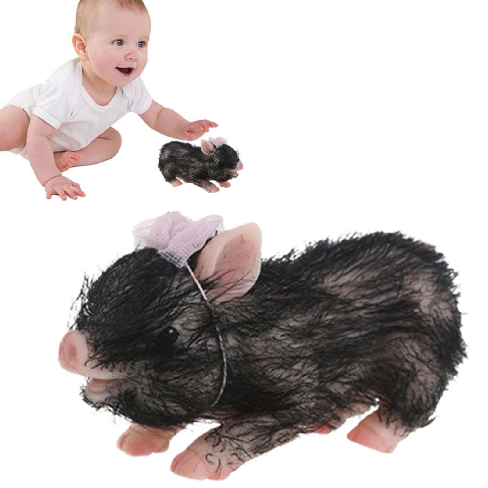 Amazon.co.jp: 生まれ変わった豚 - 5 インチのかわいいシリコーン動物 