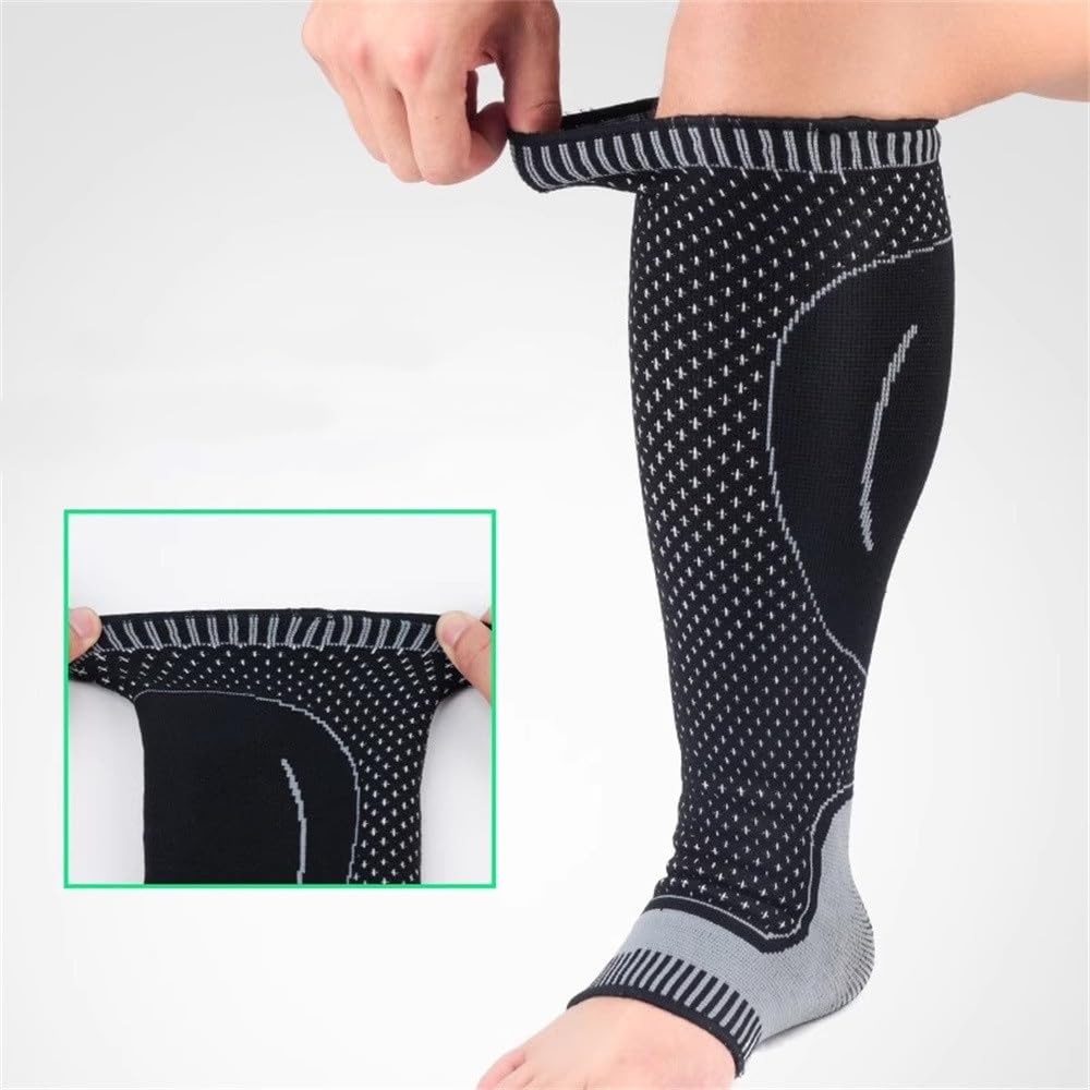 Kalbstütze Brace Sport Waden- und Beinschutzsocken Kompressionslauf Fitness(XL)