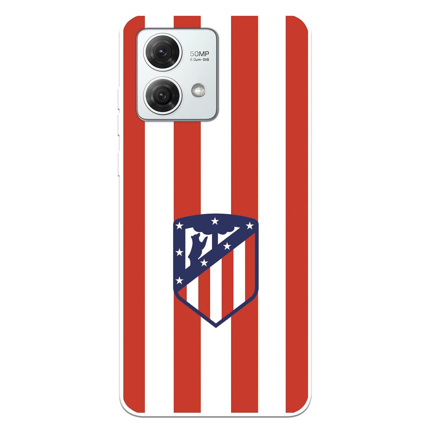 Custodia Motorola Moto G84 5G Atletico Madrid - Cover Ufficiale In Silicone Trasparente Rojiblanco - 4