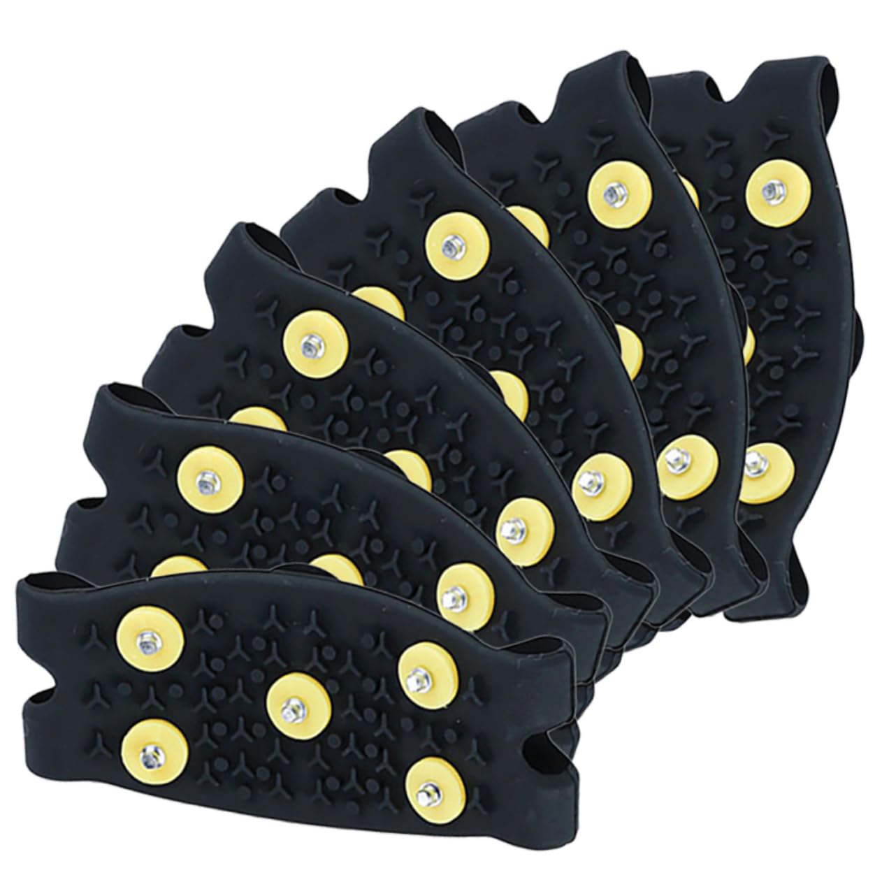 Homoyoyo Copriscarpe Antiscivolo Con Ramponcini in Tpe Per Escursioni Arrampicate Su Ghiaccio Grip Per Scarpe Trekking Sneakers Accessorio Per Sicurezza Stabilità