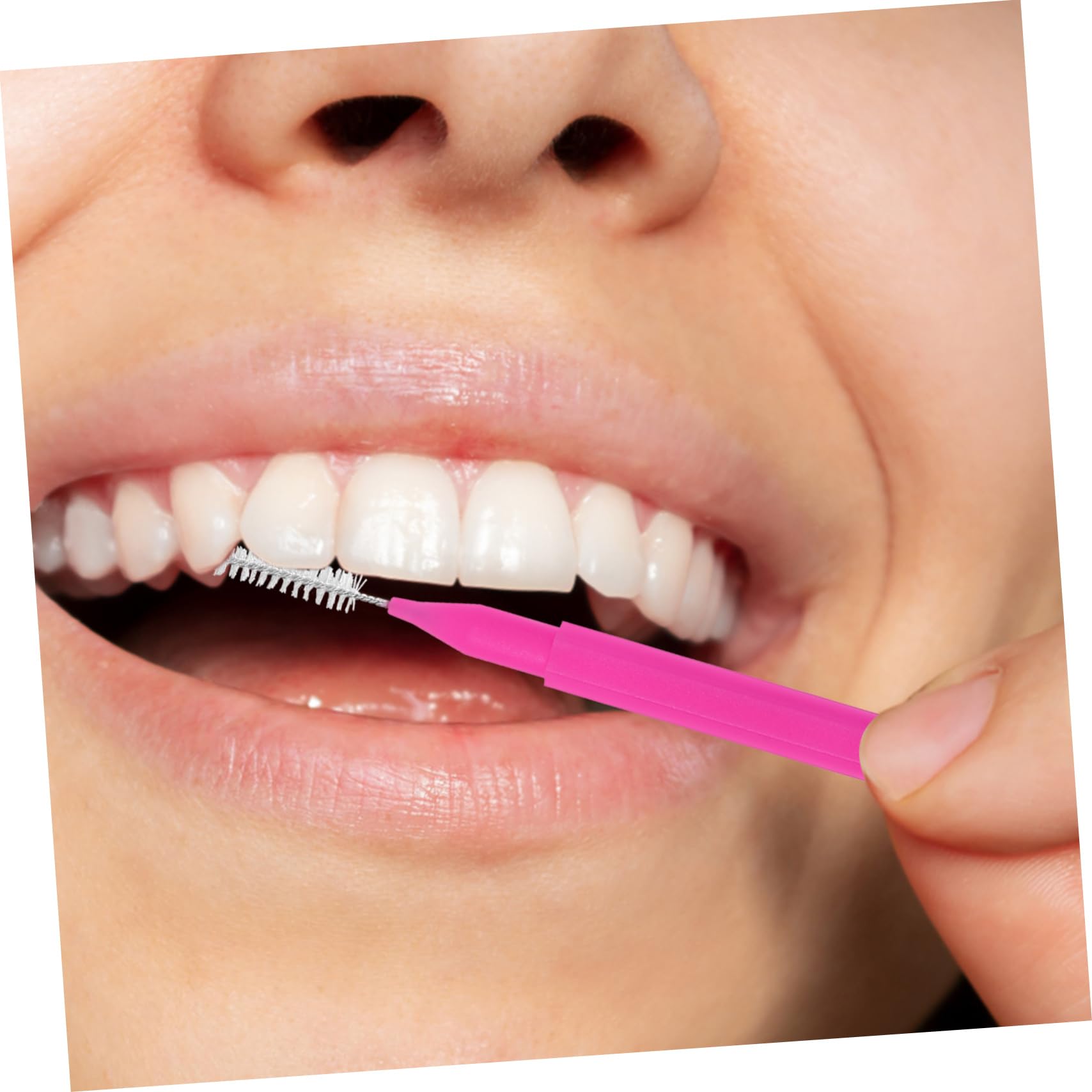 Healvian 500piezas Cepillos Interdentales De Limpieza Bucal Portadores De Brackets y