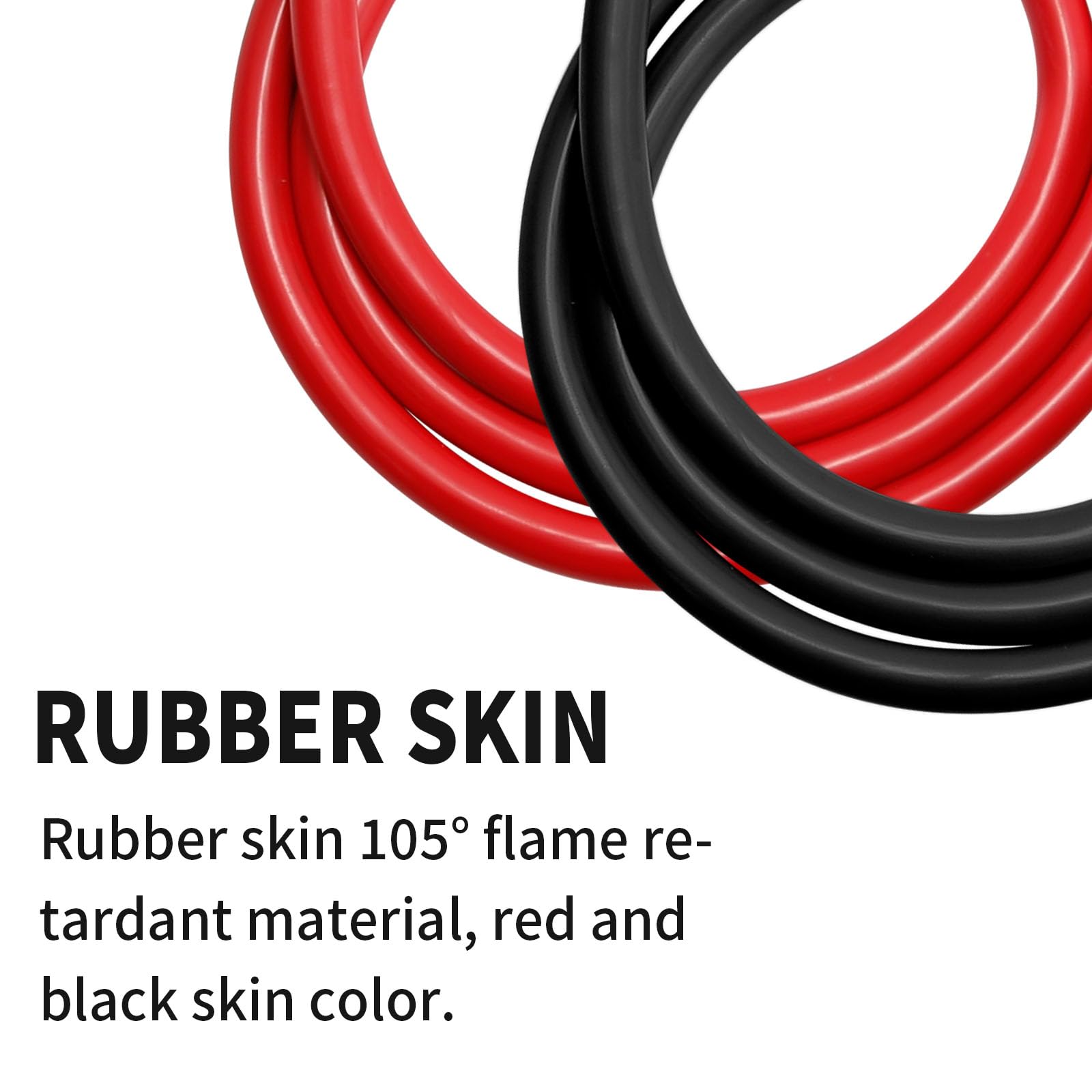 MILAPEAK 6 AWG Battery Cables, 3 Feet 6 Gauge Marine Battery Inverter Cable Set With 3 8 Terminals Lugs Positive And Negative For Solar Rv Car Boat Motorcycle Automotive Black And Red