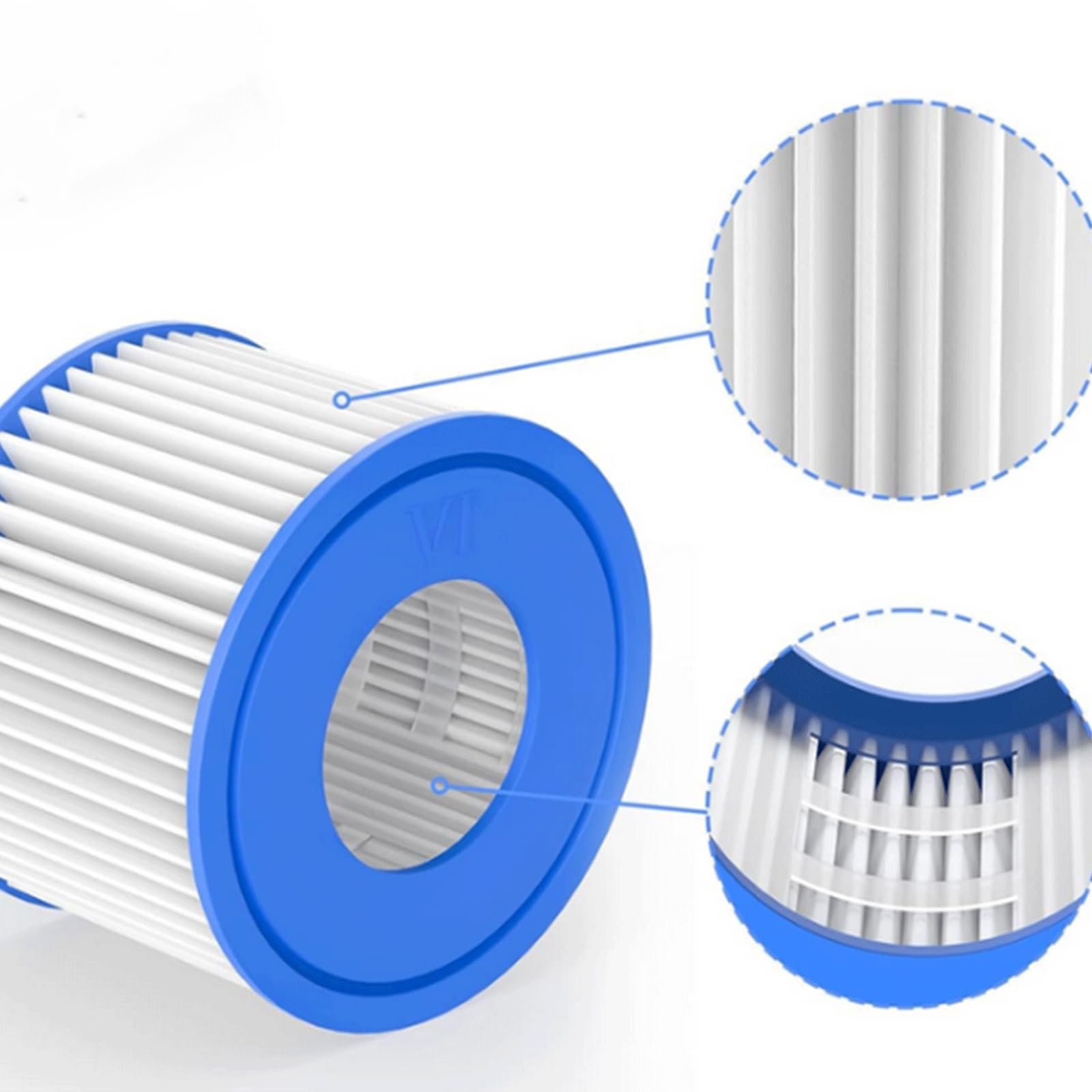 Lot de 16 cartouches filtrantes type VI pour piscine Best-way, Coleman SaluSpa, Palm Springs (D5-16)