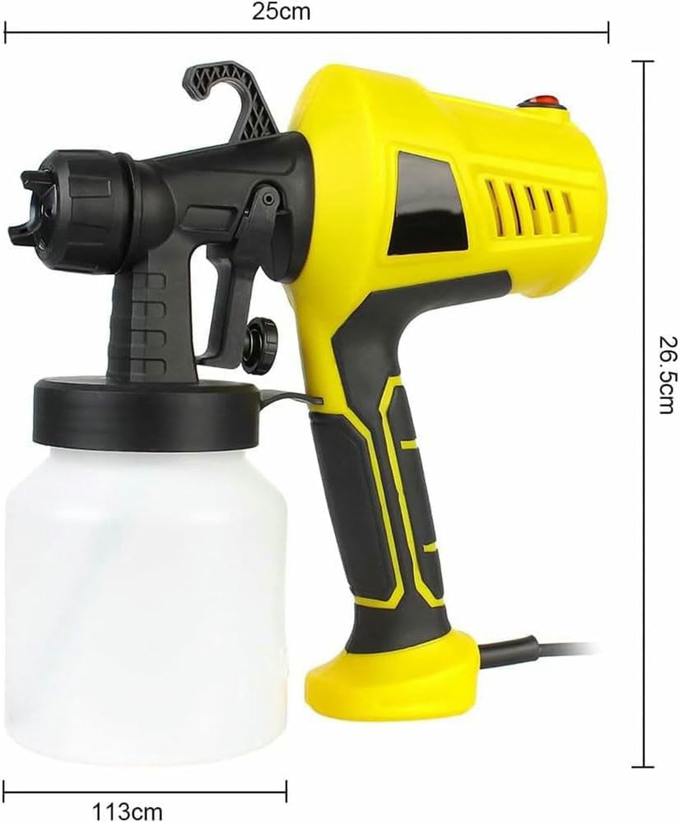 Pistola eléctrica de chocolate para postres, 500 W, kit de pulverización de pintura para decoración de pasteles con 3 patrones para repostería y repostería