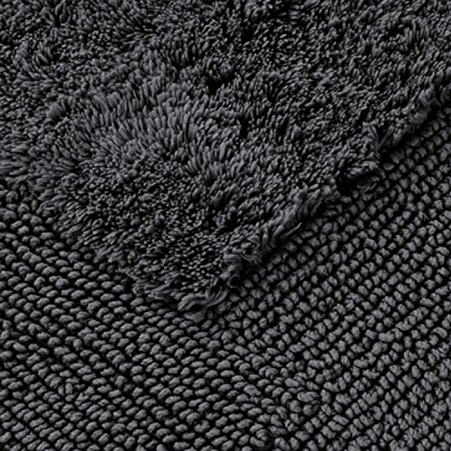 Möve Loft tufted bath mat 60 x 100 cm made of 100% cotton, Graphite