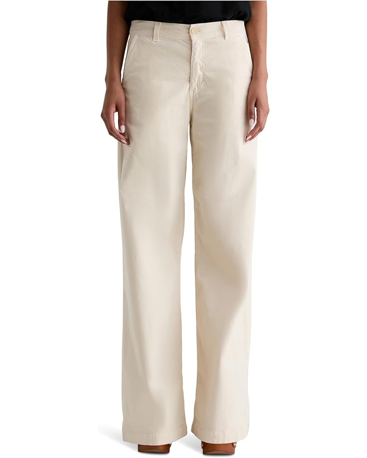AG Jeans Stella Mid Rise Wide Leg Palazzo Pant In Opal Stone - Main View