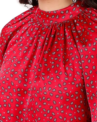 Image of BoheeWohee Women's Full Sleeves Casual Satin Top