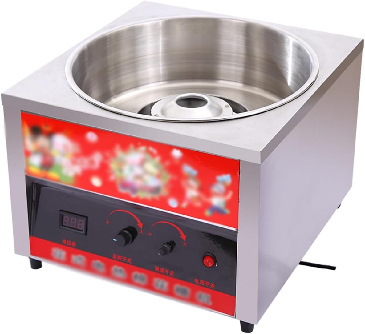 Cotton candy machine 1000W Commercial Electric Automatic DIY Sweet Cotton Candy Maker Stainless Steel Sugar Floss Machine