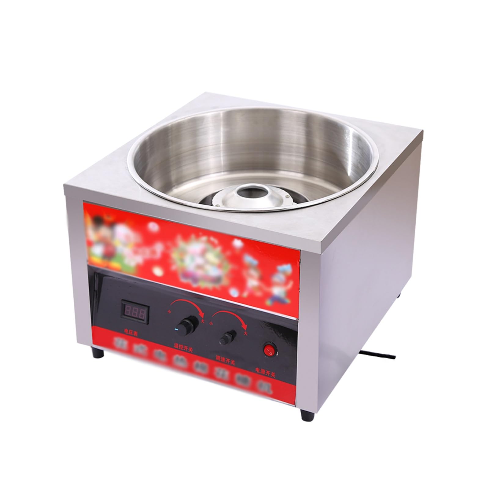 MYUYEE Commercial Cotton Candy Machine,Electric Automatic Stainless Steel Sugar Floss Maker For Diy Parties, Events Carnival Treats