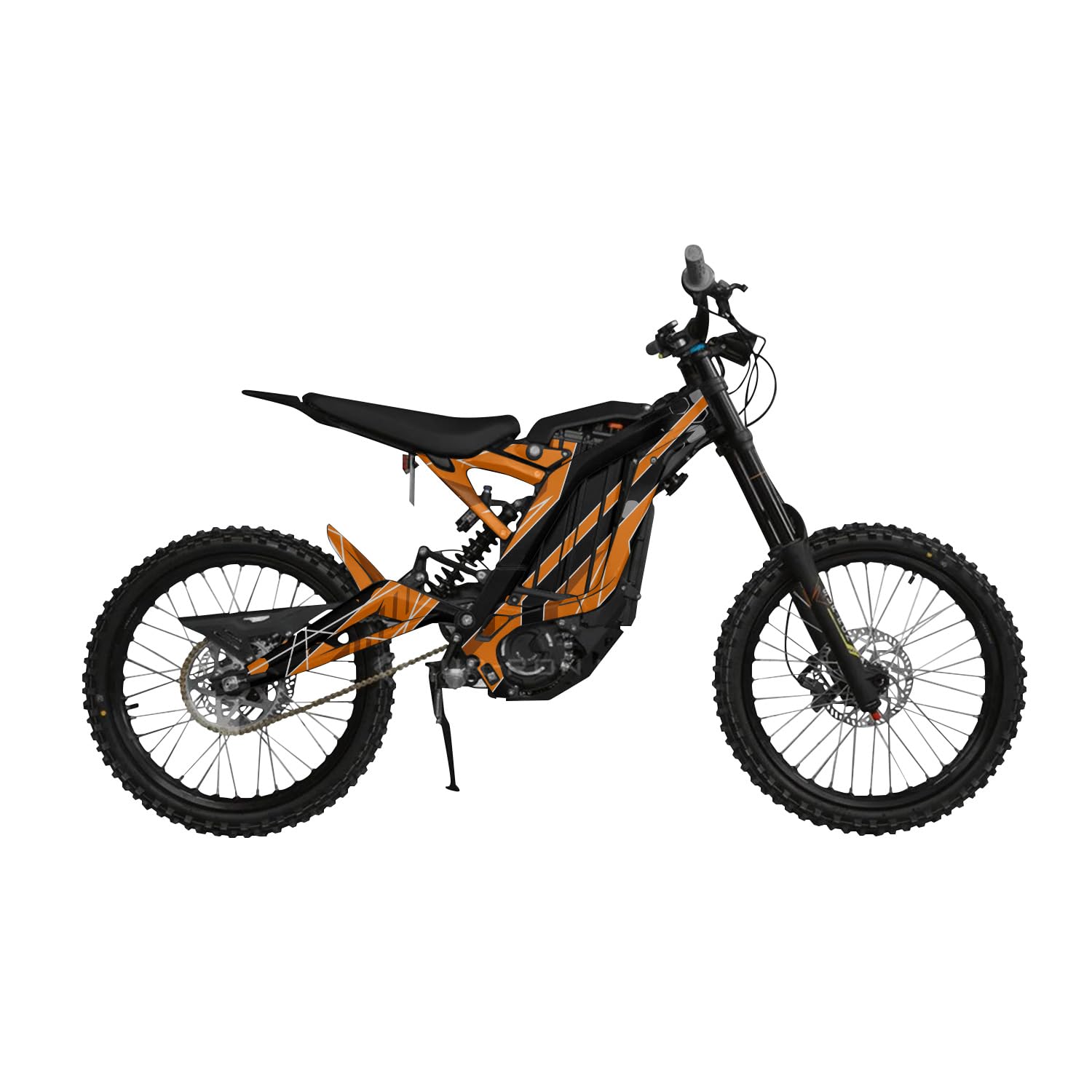 Surron Light Bee Graphics Kit Wrap - Racing Chaos Orange - Sur-Ron Skin - Premium 3M Vinyl Protective Wrap Decal Cover - Easy to Apply | Crafted in The USA by MightySkins