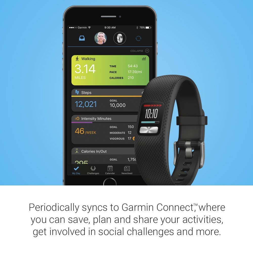 Garmin Vivofit 4 - Tracker D'activité Avec écran Couleur - Noir - Écran Couleur