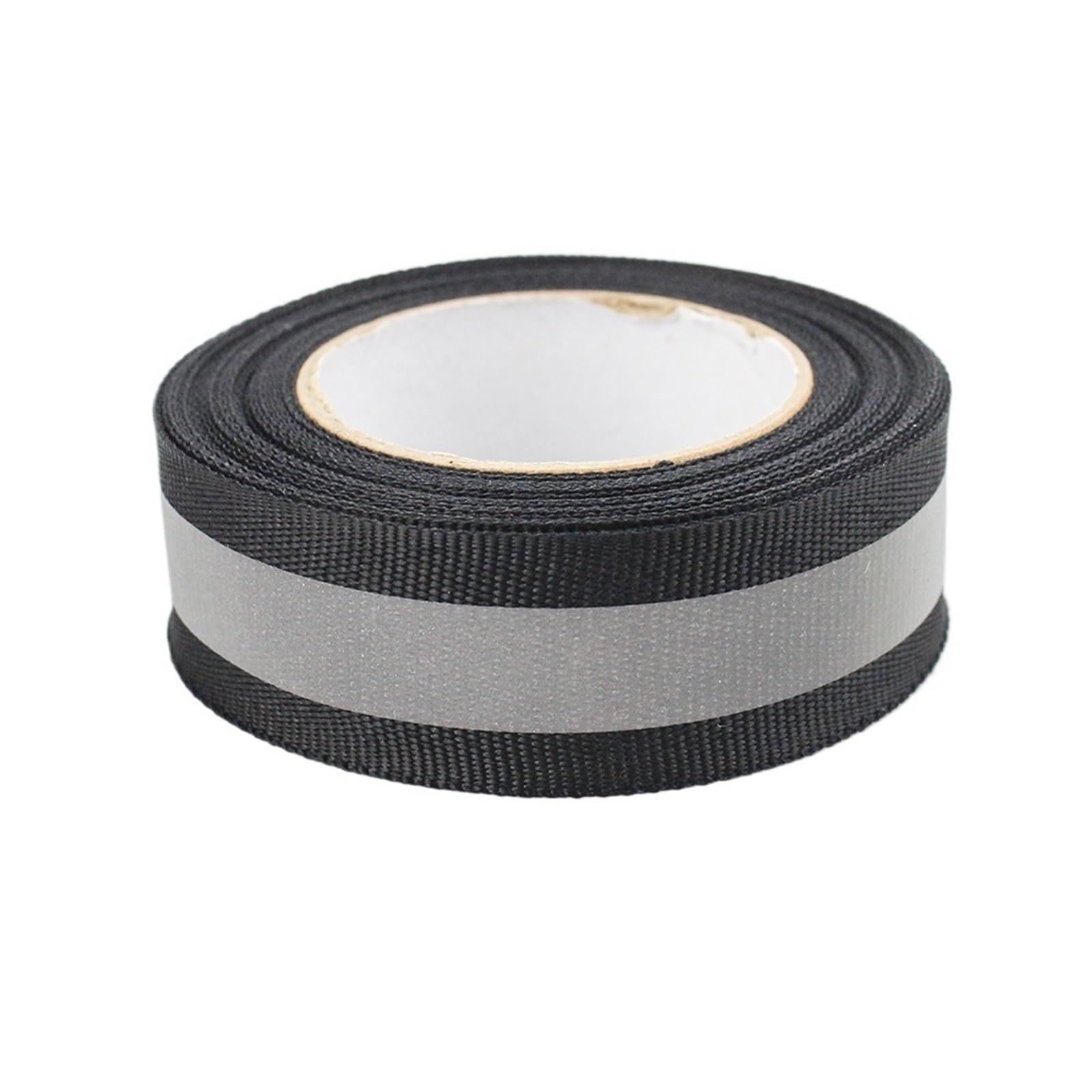 AMZBNEIDI High Visibility Reflective Fabric Tape, Reflective Webbing Tape Strips Sew On 20mm x 10m Multicolor(Black)