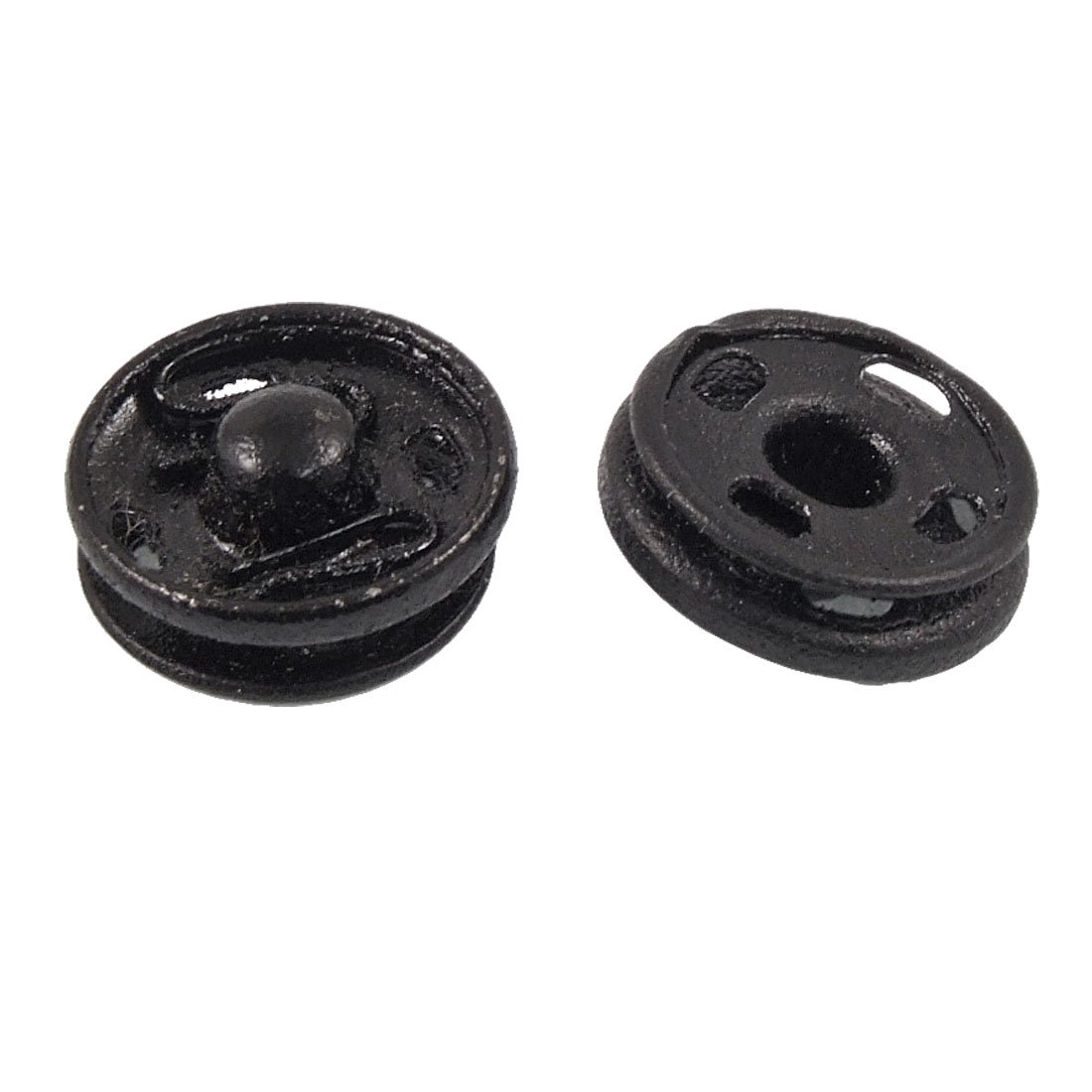Uxcell Black Sourcing Map Clothes Sewing Press Studs Buttons Fastener 12Mm 20Pcs