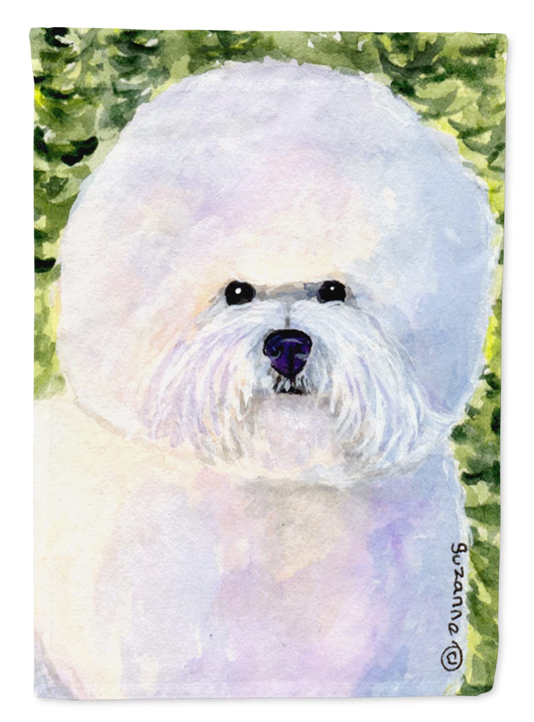 Bichon Frise Flag Garden Size Caroline's Treasures drapeau multicolore pour jardin