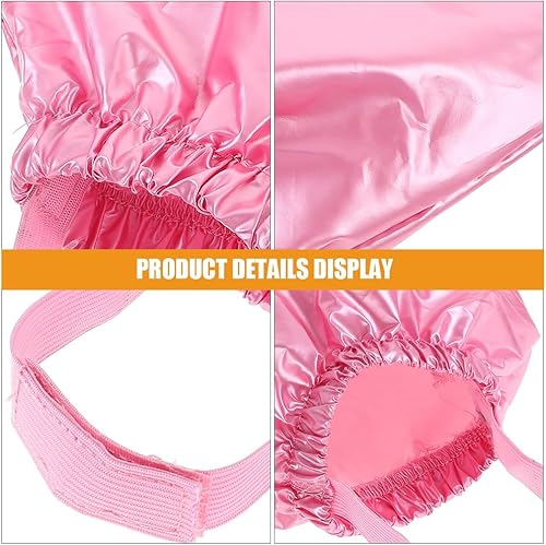 Miniatura 4 de Pet Shower Cap Dog Shower Hat Cat Shower Hat with Adjustable Fixed Strap Pet Ear Cover Cap for Puppy Kitten Supplies - Pink (Medium)