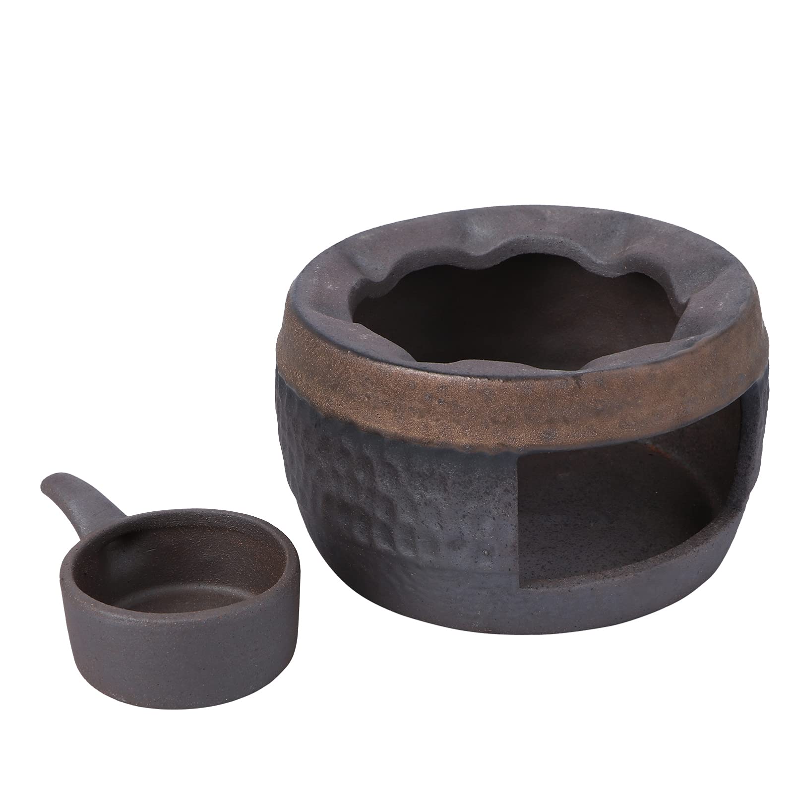 Cabilock 1Pc Retro Ceramic Tea Warmer Handmade Teapot Heater Candle Stand Elegant Vintage Design for and Use for Tea Lovers and Tea Ceremonies