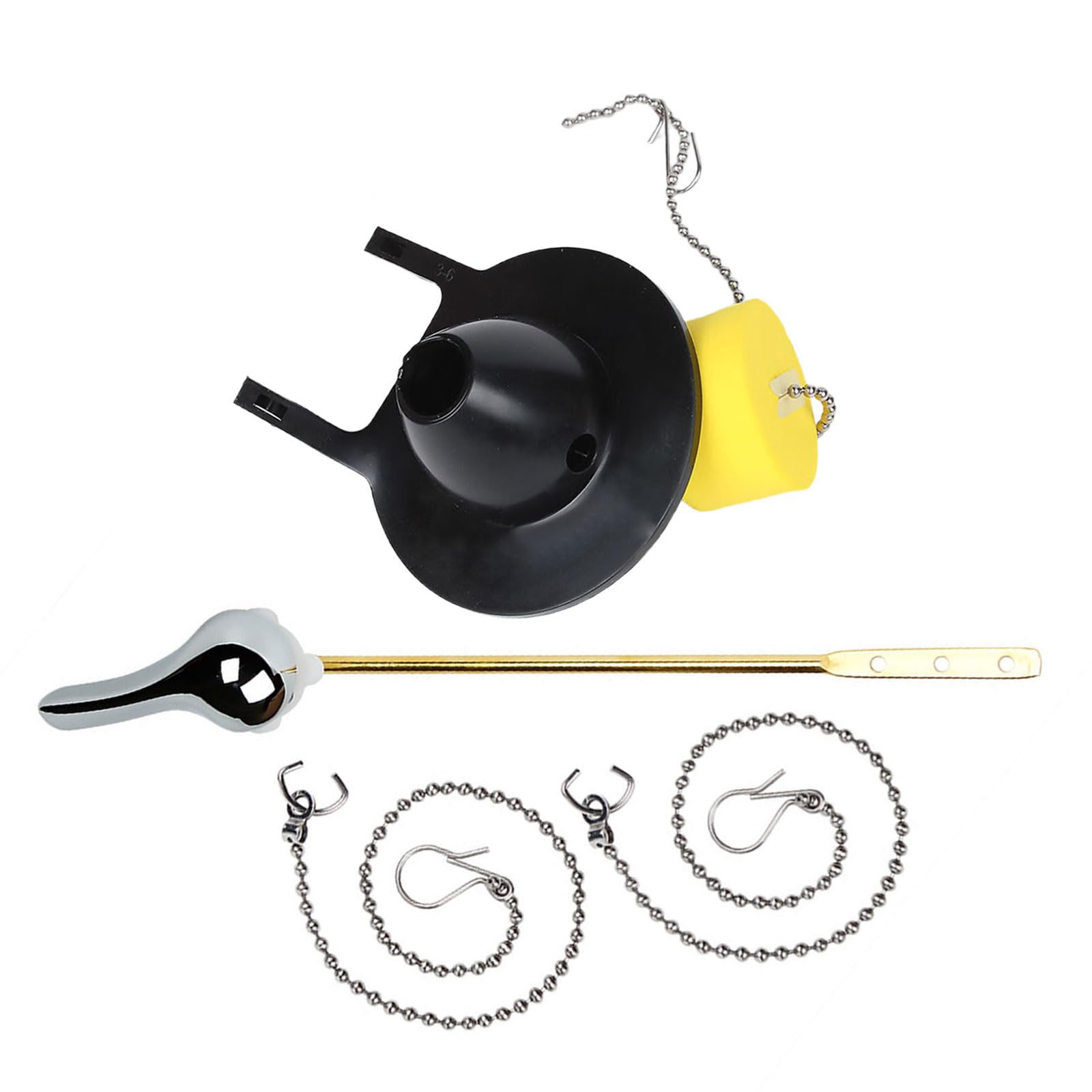 Newft 4 Piece Set Friendly Toilet Tanks Valves Pvc & Steel Toilet Tanks Component Upgrades For Family Homes & Professional Maintenance Bathroom Water Part