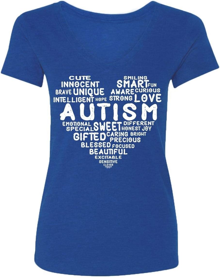 Kropsis Heart Love Sweet Smart Honest Autism Awareness T-Shirt