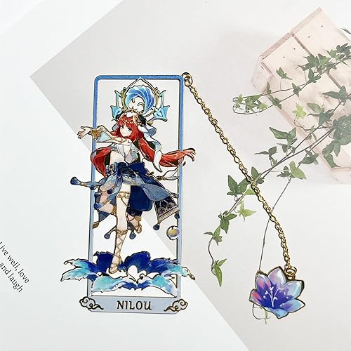 Miniatura 3 de Genshin Impact - Marcapáginas de metal (Nilou)