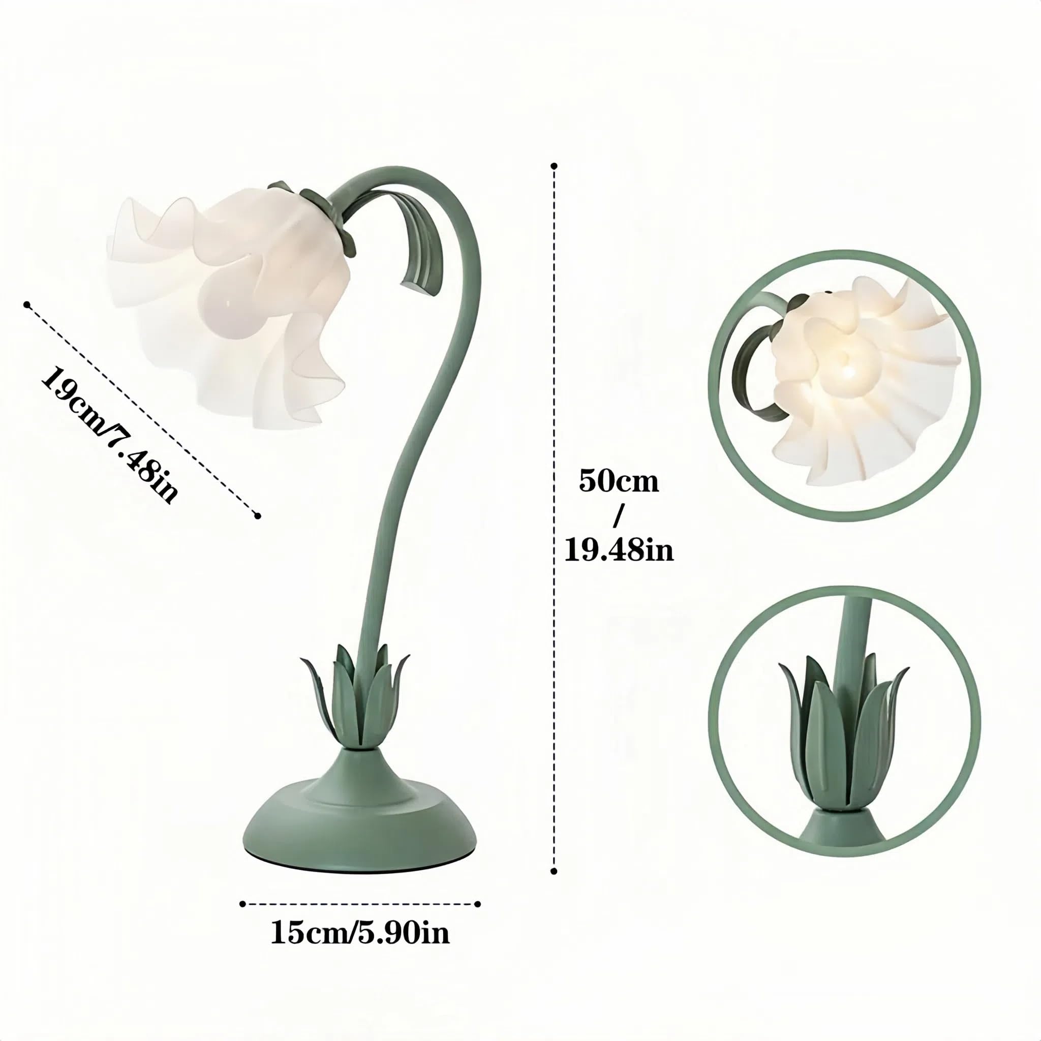 Luz de cultivo de mesa para plantas de interior, luz decorativa de escritorio para suculentas, cactus bonsái, luces de cultivo de escritorio ajustables con base, bonita lámpara de cultivo de oficina