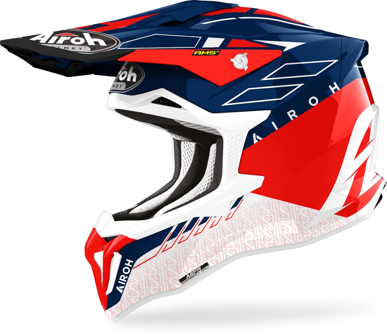 Airoh Motorcycle Helmet Strycker Skin Red Gloss S
