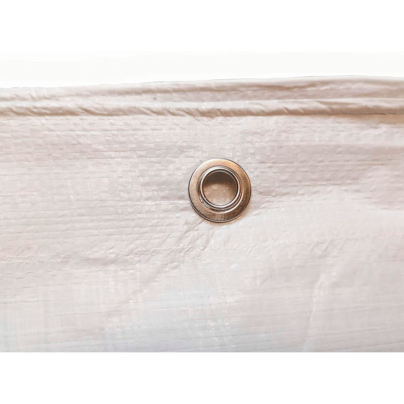 AC - Toldo/Lona de Polietileno para Exteriores, Fabricado en España, Gramaje de 90 con un tamaño de 5 x 8 Metros e Impermeable - Color Blanco
