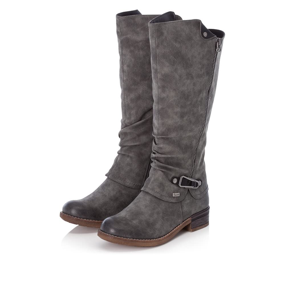 Rieker Damen Stiefel grau - Buty Chelsea. Kobiety