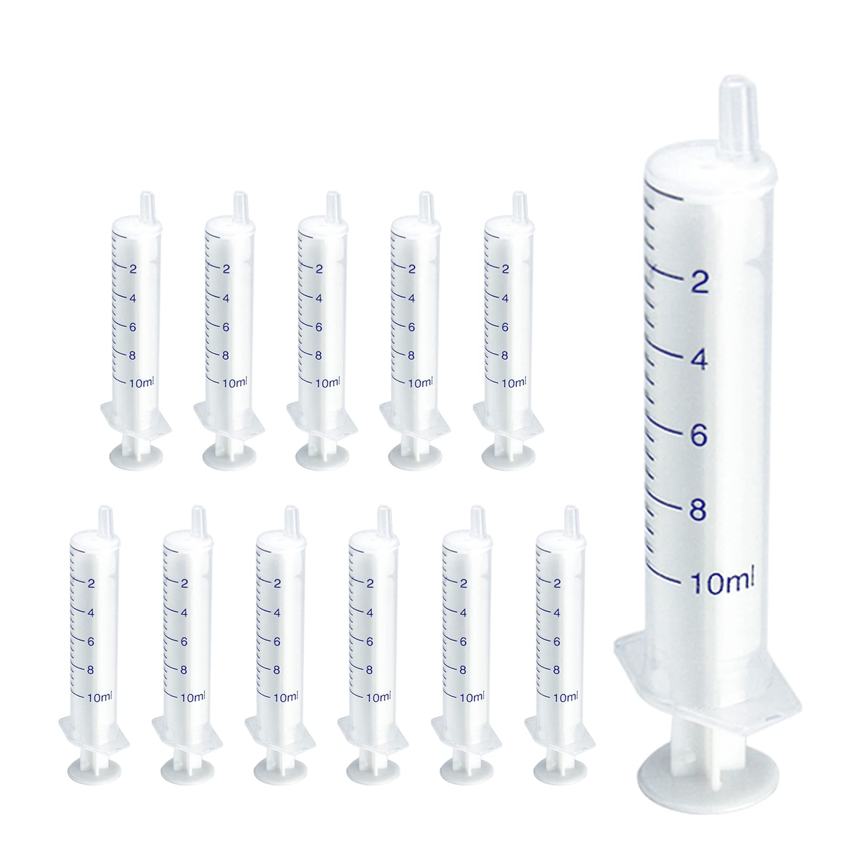 Labfil12 Pack 10ml Plastic Syringe, luer slip syringe , Used in Scientific Laboratories, Liquid refilling, DIY Crafts, Scientific Labs by