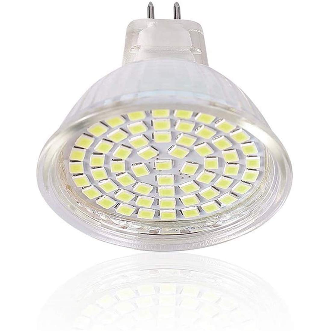 Bombilla De Foco LED MR16 GU5.3 Base 110V 120V 130V 5W Lámpara De Luz Led Bombilla Luz De Día 6000K Blanco Frío 50W Bombilla Halógena De Repuesto,12w,8pcs