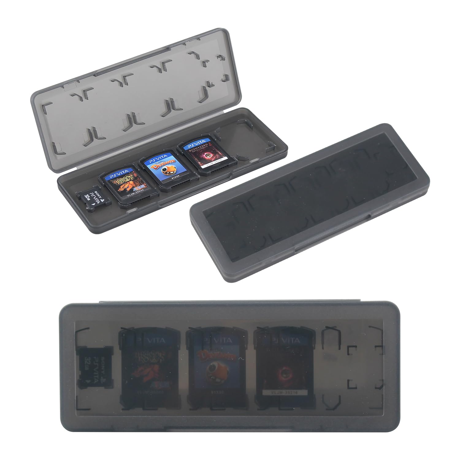 Amazon | OSTENT 収納ボックス 10in1 ゲームメモリーカードホルダー 
