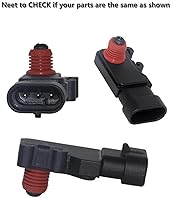 Vista 3 de Sensor de mapa de presión de aire absoluta del colector 213-331 16212460 12614970 compatible con Cavalier Impala Colorado Camaro Rainier Sonoma