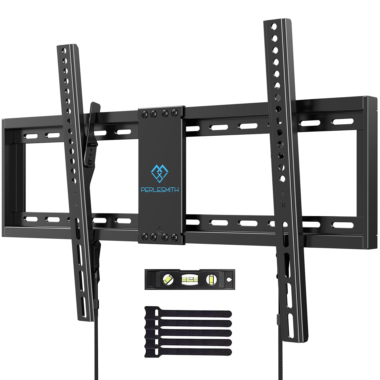 Photo 1 of PERLESMITH UL Listed TV Mount for Most 37-85 inch TV, Universal Tilt TV Wall Mount Fits 16”- 24” Wood Stud with Loading 132 lbs & Max VESA 600x400mm, Low Profile Flat Wall Mount Bracket PSLTK1