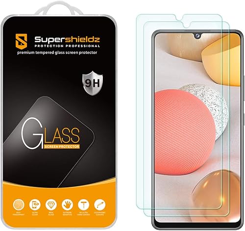 Supershieldz Protector de pantalla de vidrio templado diseñado para Samsung Galaxy A42 5G, antiarañazos, sin burbujas