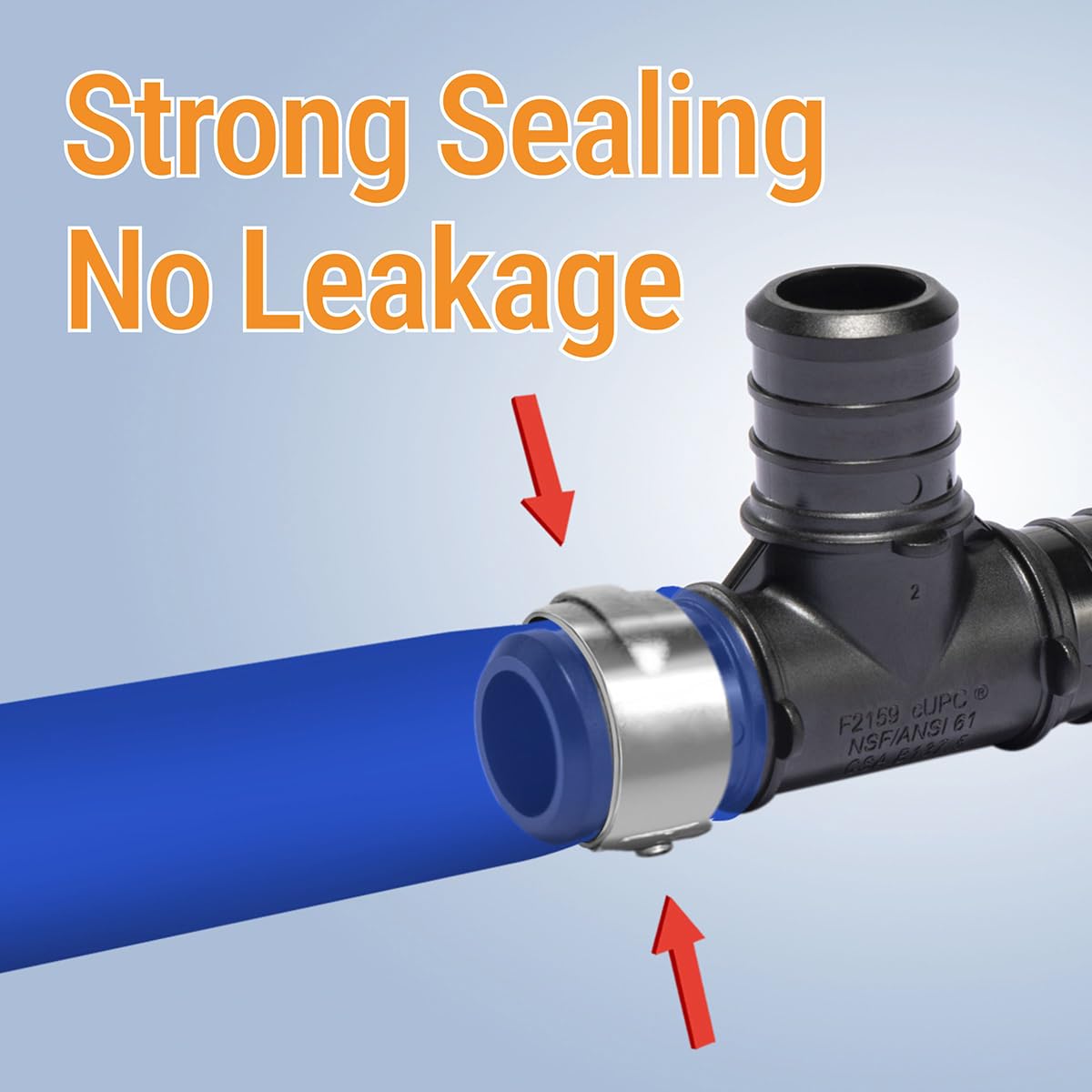 Tubo PEX-B azul de 3/4 pulgadas x 100 pies, certificado NSF para agua potable, tubo PEX para fontanería, herramientas de fontanería de suelo/pared, accesorios Pex para agua caliente/fría