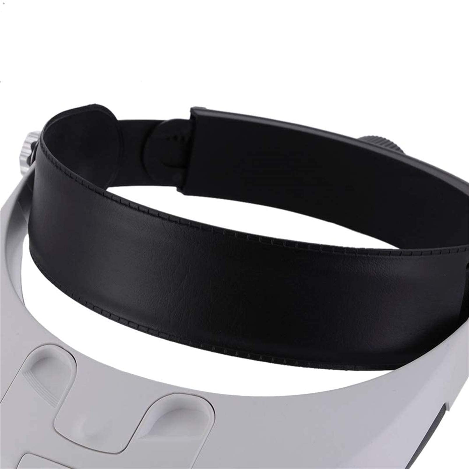 Stirnbandlupe, Digitale Handlupe, am Kopf montierte Lupe, abnehmbare Lupe mit LED-Beleuchtung und Stirnband und 5 austauschbaren Linsenlupen zum Wandern