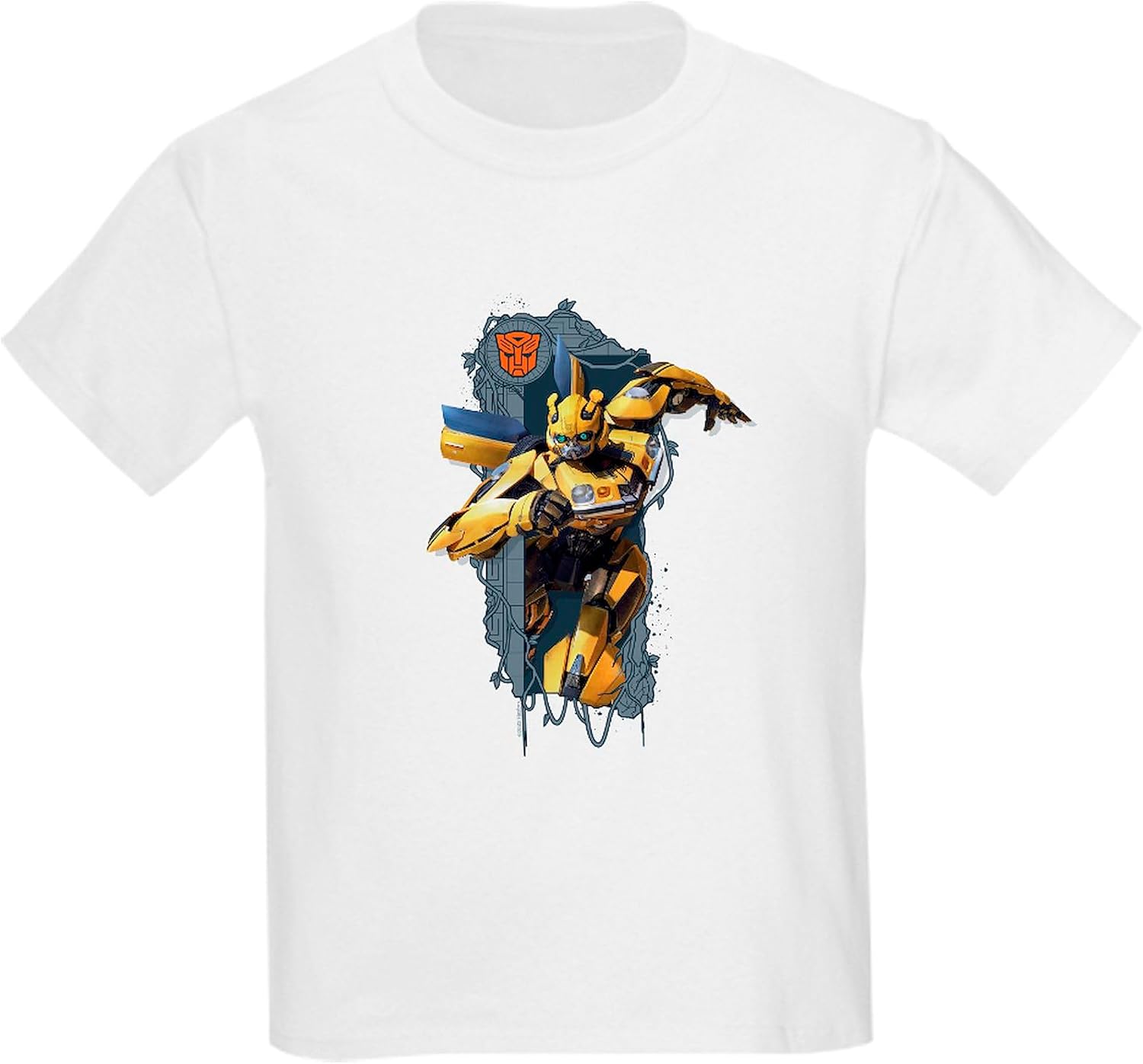 CafePress Transformers 7 Bumblebee Charging T Shirt Kids Cotton T-Shirt