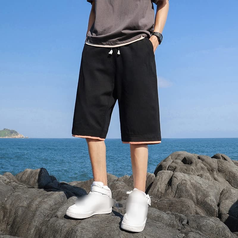 Short en coton et soie de glace pour homme bermuda fluide - 2