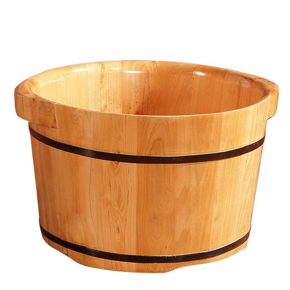 Secchio per pediluvio in legno Secchio per immersione dei piedi, pediluvio per piedi in ammollo, vasca idromassaggio per pediluvio, secchio in legno per pedicure, lavabo per pedicure per adulti