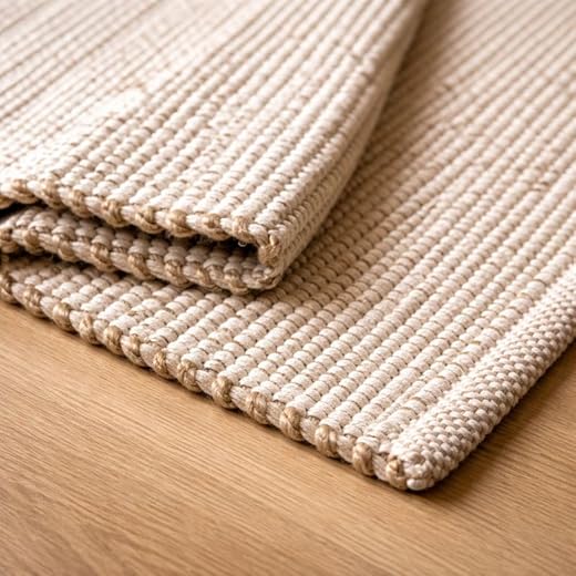 Eco-Friendly Jute Cotton Area Rug