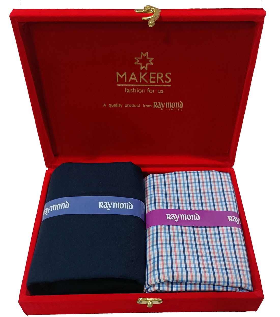 Men's Unstitched Shirt and Pant Fabric Combo | Premium Poly Viscose Dress Material with Presentation Gift Box | Formal & Casual Tailoring Fabric Set (Multicolor)-image-20