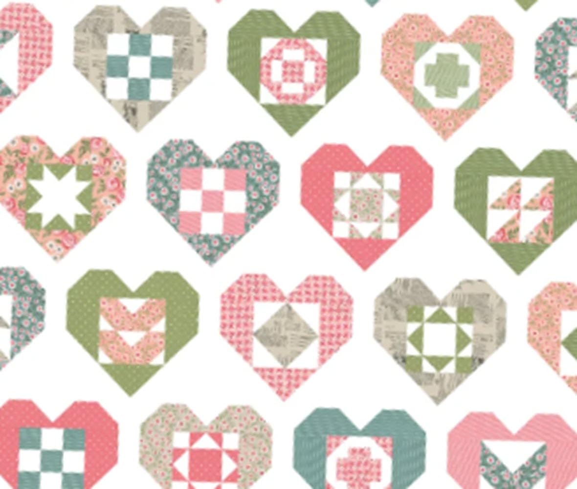 A Bright Corner Wholehearted Quilt Pattern, White