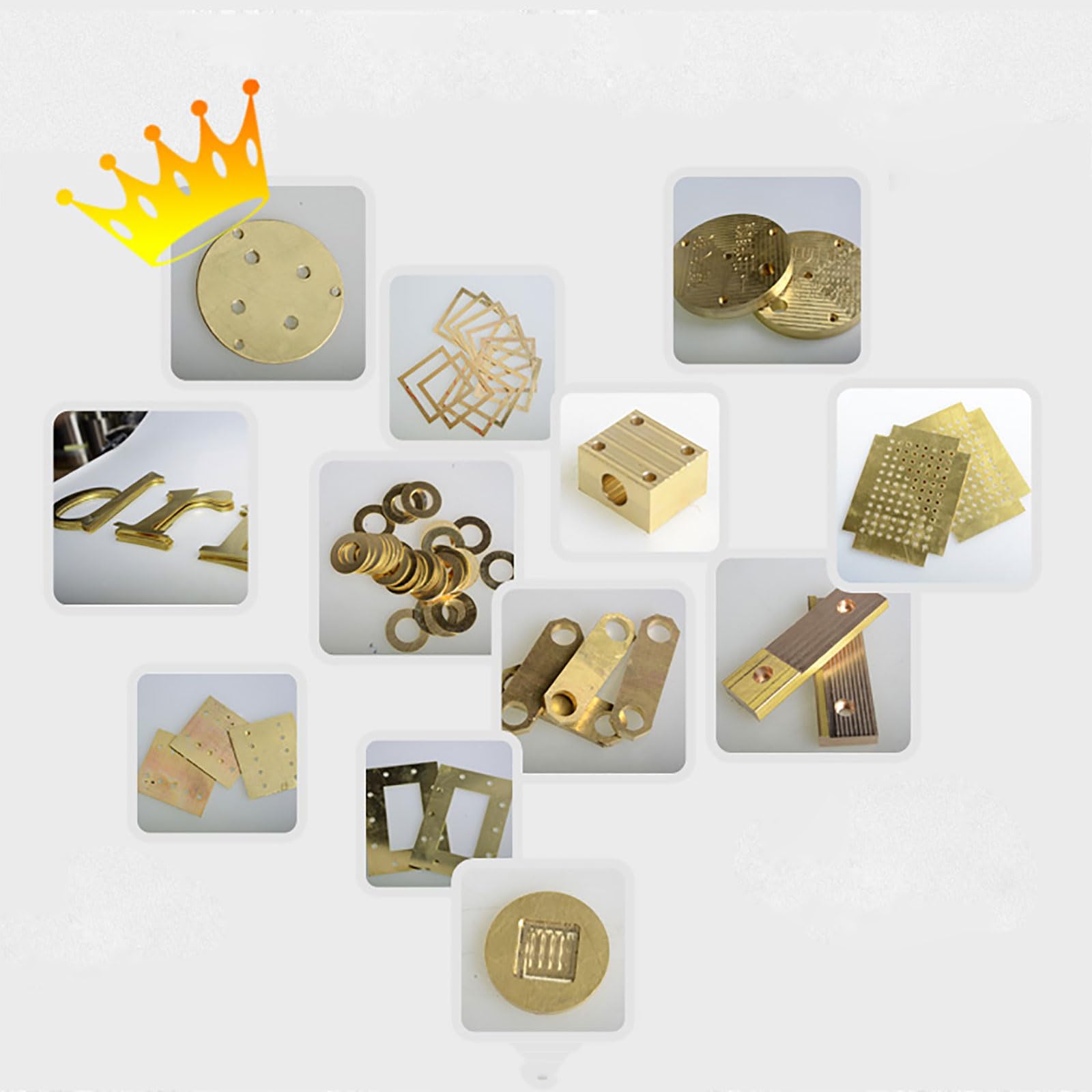 1 Stück Messingblech – 3 mm dickes Präzisionsmetall | Gute Plastizität, ausgezeichnete Leitfähigkeit | 150 x 150 mm, 200 x 300 mm, 50 x 100 mm(200x300mm)