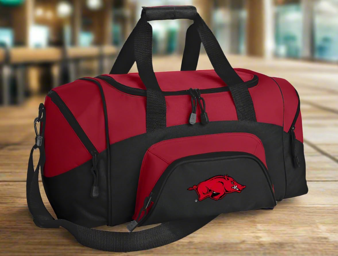 SMALL Arkansas Razorbacks Travel Bag University of Arkansas Gym Bag