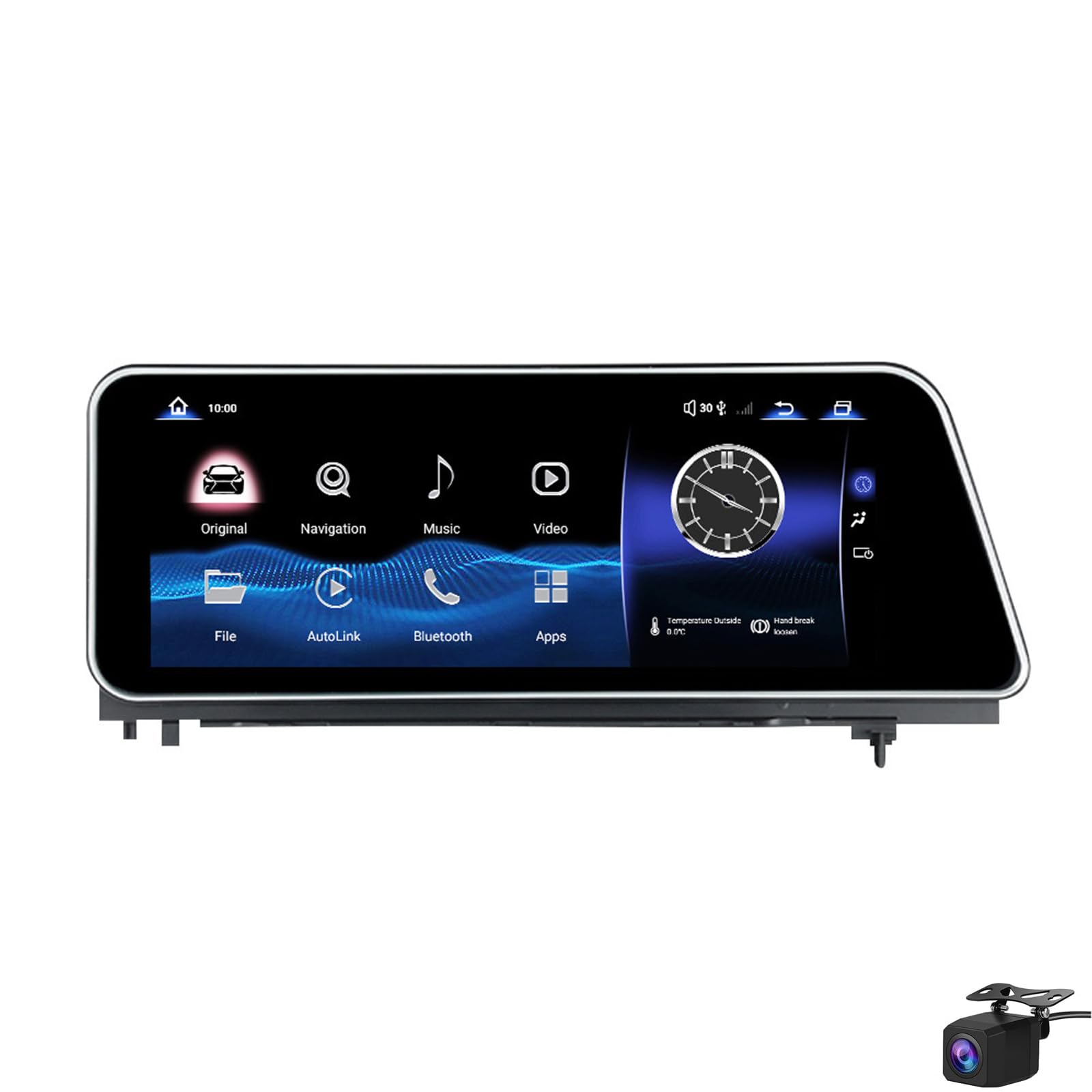 LiteGauge Car Radio Stereo for LEXUS RX 2015-2018 Replacement Wireless Carplay Android Auto 12.5 Inch Upgrade TouchScreen with DSP in Dash Headunit GPS Navigation Audio(Size:8CORE 4+64G,Color:B)