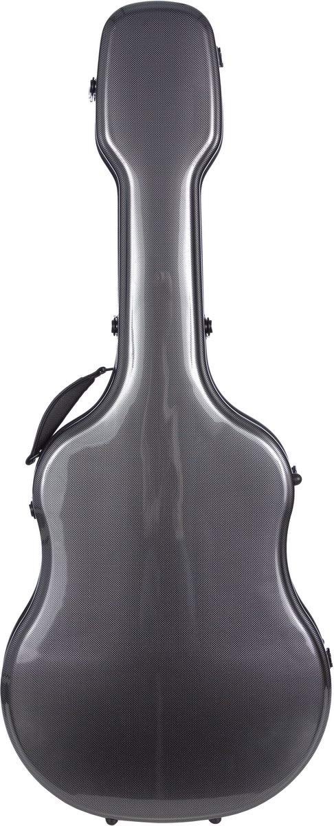 M-Case Façonné Etui pour Guitare Acoustique 41” - 4/4 Fiberglass Ultra Light Point Noir